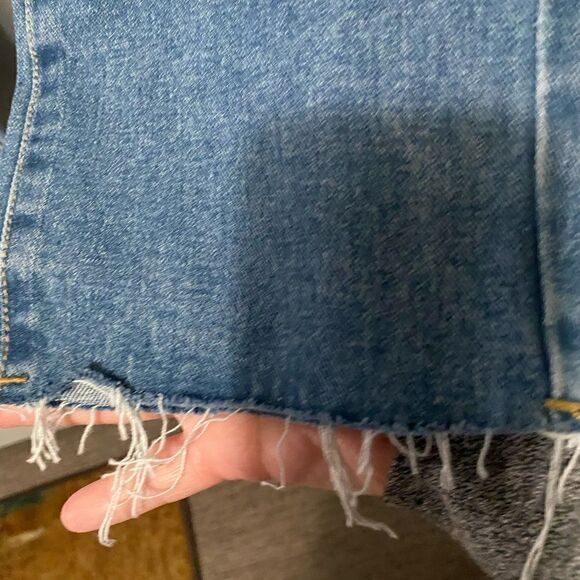 𝅺NWT Nasty Gal Too Blessed To Be Distressed Straight Leg Jeans Size 8 - Picture 4 of 11